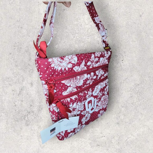 Vera Bradley Collegiate Crossbody - University of Oklahoma- Red - NWT - Picture 6 of 8